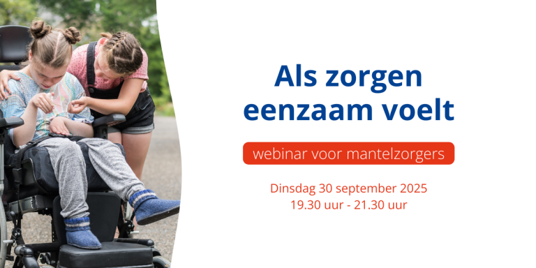 Als zorgen eenzaam voelt – webinar voor mantelzorgers