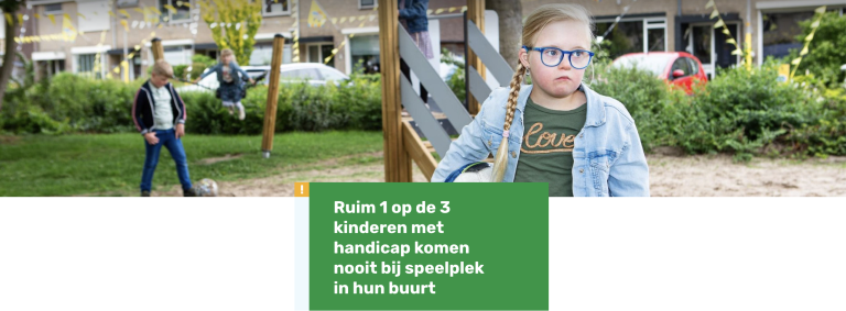 Stichting het Gehandicapt Kind zet in op inclusieve speelplekken: ‘Elk kind moet mee kunnen doen’